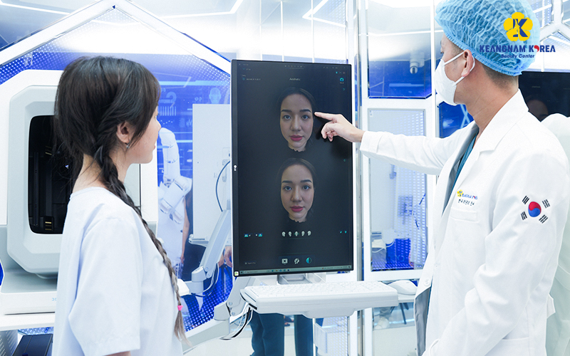 Thẩm mỹ viện cắt mắt sử dụng công nghệ Face AI Pro mô phỏng 3D