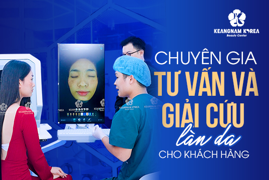 Lắng nghe chuyên gia tư vấn làn da báo động cho khách hàng