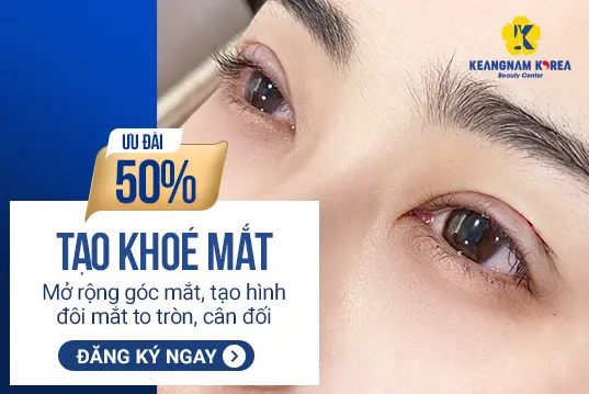 Tạo khoé mắt mở rộng góc mắt