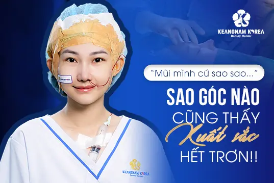 Mũi mình cứ sao sao...Góc nghiêng mũi cao đẹp xuất sắc