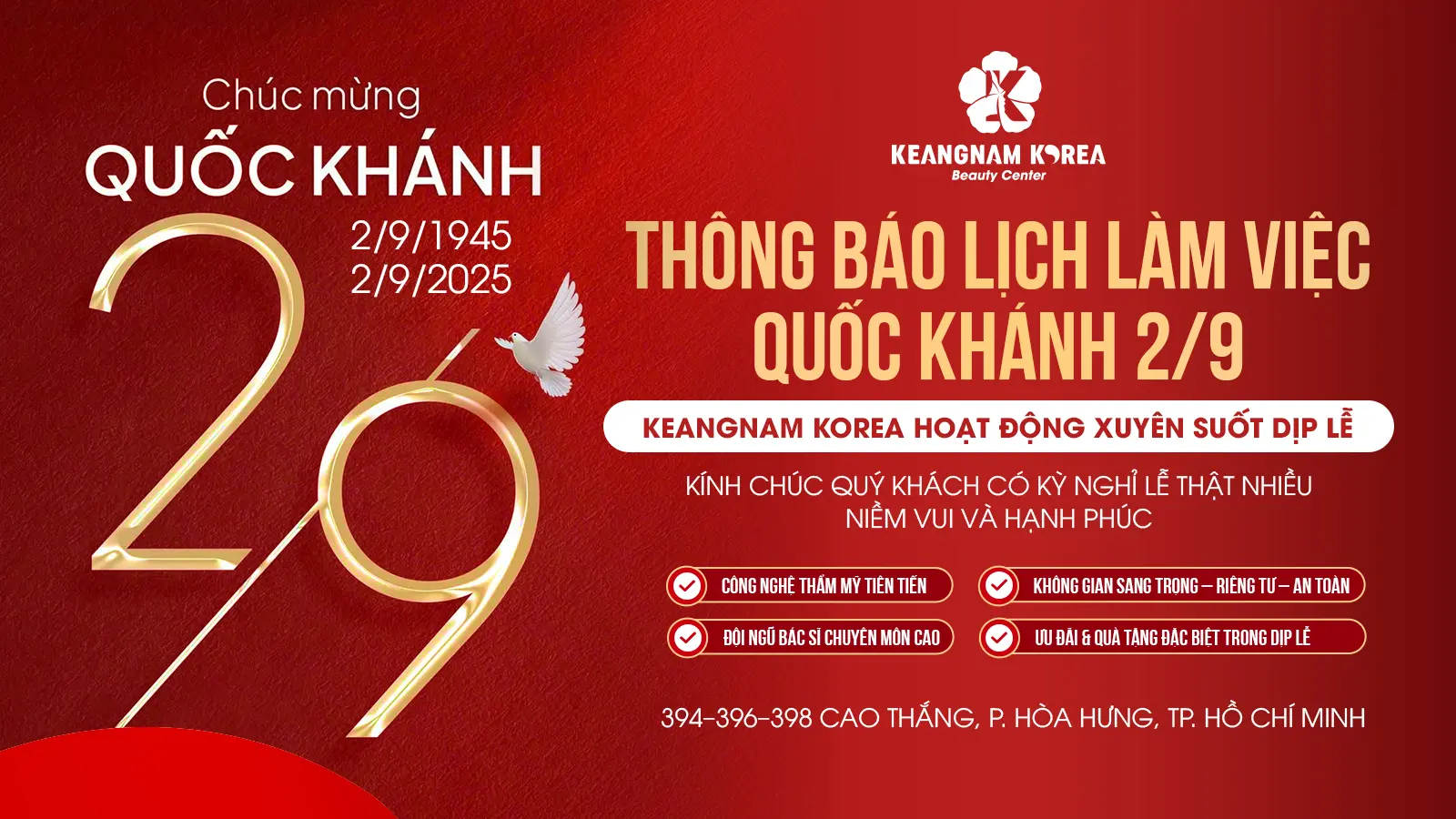 Lịch làm việc lễ quốc khánh