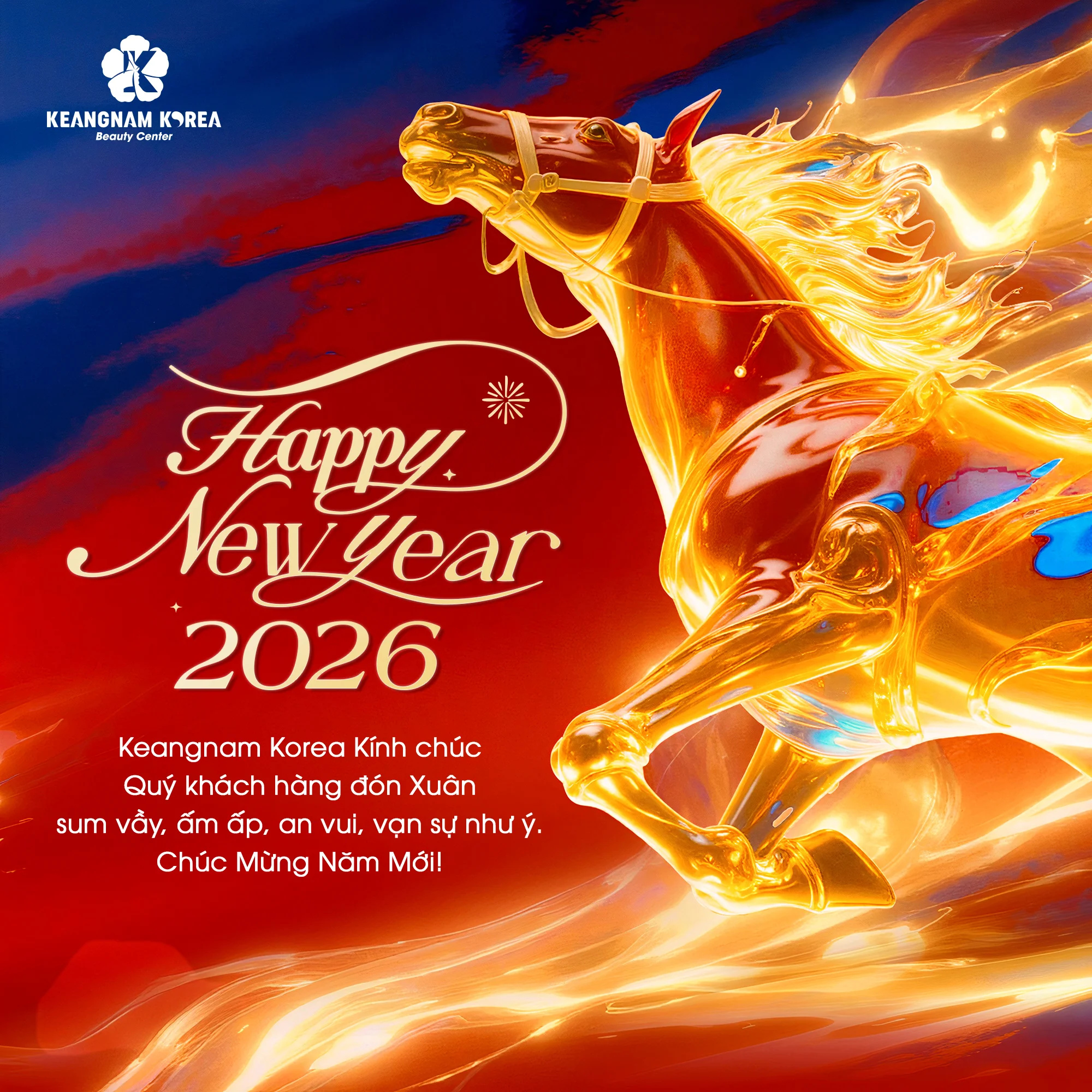 KEANGNAM KOREA THÔNG BÁO LỊCH NGHỈ TẾT NGUYÊN ĐÁN 2026 2 Post Chuc Tet AL 2026