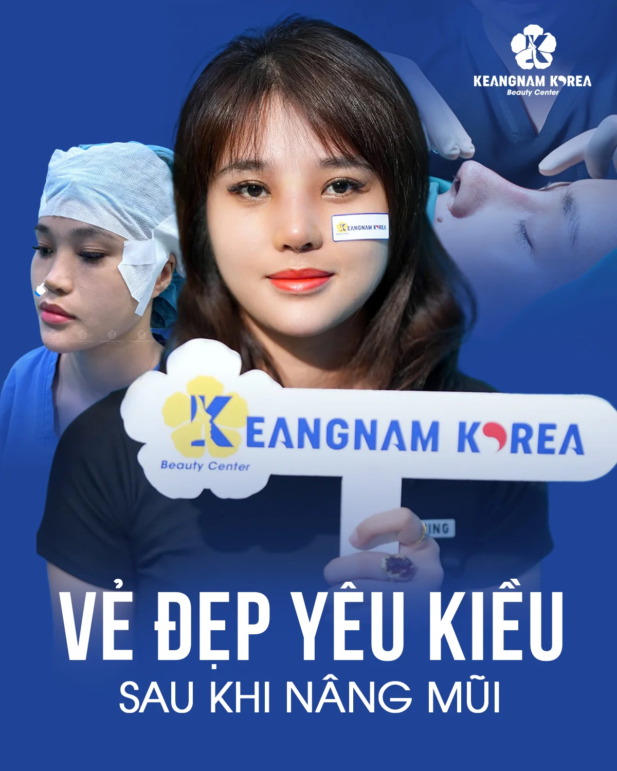 Khách hàng trải nghiệm nâng mũi tại Keangnam Korea
