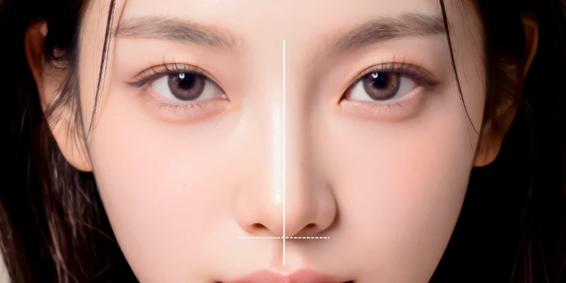 nâng mũi bị lệch nhẹ